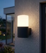 Aplique de pared exterior en aluminio gris oscuro E27 IP44