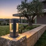Sobremuro exterior GX53 IP44 gris oscuro 200mm aluminio