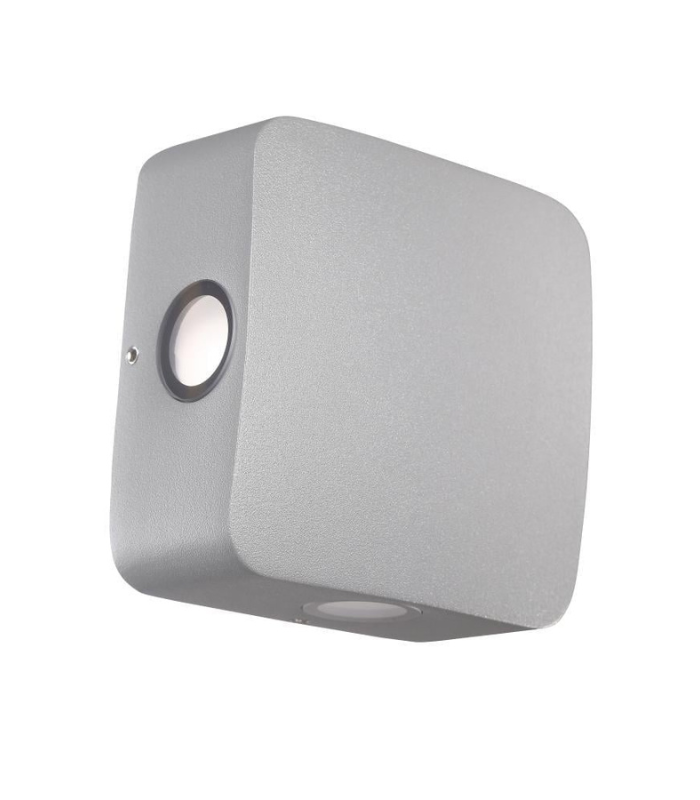 Aplique de pared LED exterior 4.5W 3000K IP54 240lm 4 salidas gris oscuro - Imagen 2