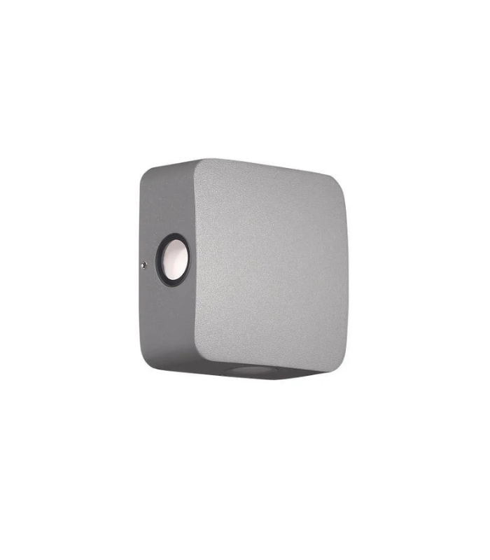 Aplique de pared LED exterior 4.5W 3000K IP54 240lm 4 salidas gris oscuro - Imagen 4