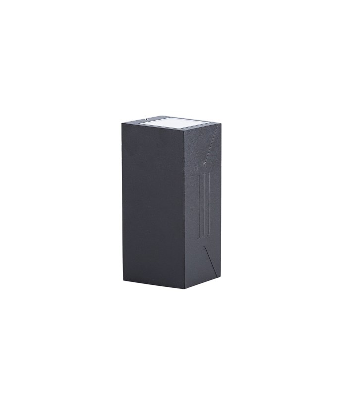Aplique de pared LED exterior 6.5W 3000K IP54 doble emisión gris oscuro - Imagen 4