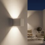 Aplique de pared LED exterior 6.5W 3000K IP54 ajustable doble emisión blanco - Imagen 2