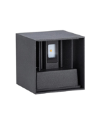 Aplique de pared LED exterior 6.5W 3000K IP54 ajustable doble emisión gris - Imagen 4
