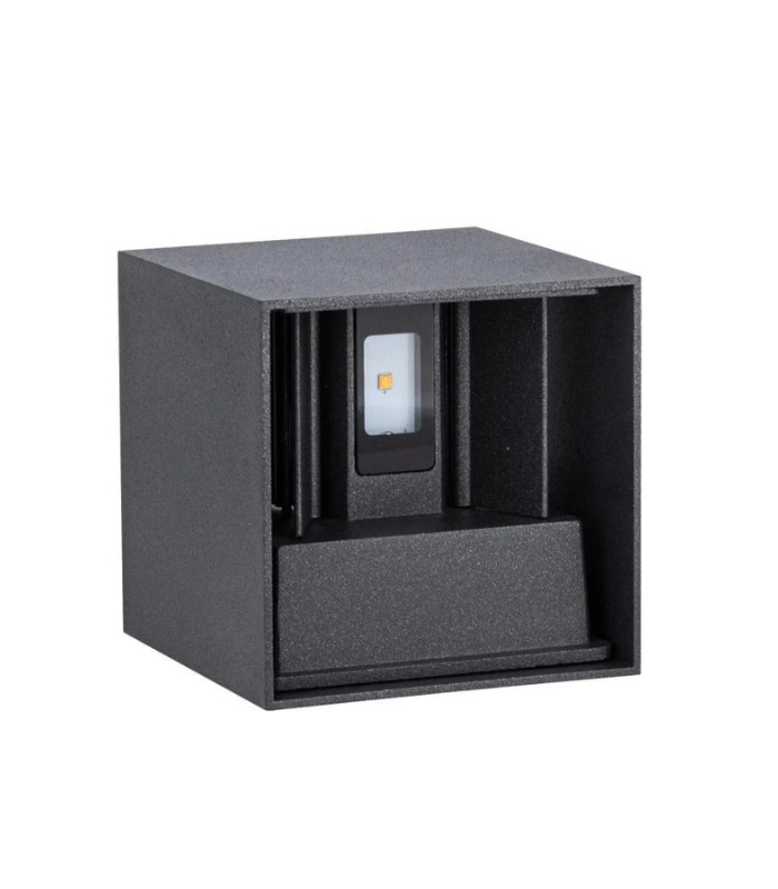 Aplique de pared LED exterior 6.5W 3000K IP54 ajustable doble emisión gris - Imagen 4