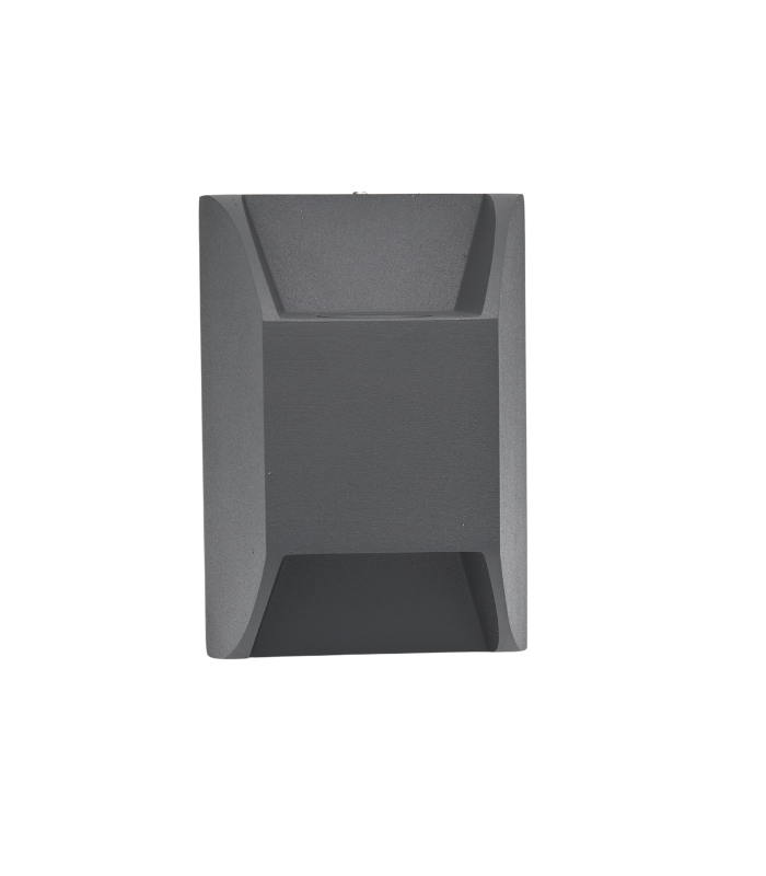 Aplique de pared LED exterior 6.5W 3000K IP54 doble emisión 350lm gris oscuro - Imagen 6