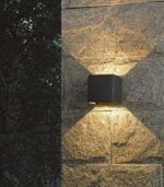 Aplique de pared LED exterior 6.5W 3000K IP54 doble emisión negro mate