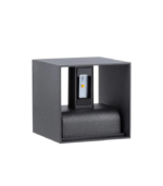 Aplique de pared LED exterior 6.5W 3000K IP54 doble emisión negro mate - Imagen 3