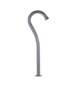 Baliza LED exterior 7W 3000K 200lm IP54 gris oscuro 80cm curva - Imagen 3