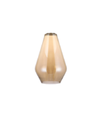 Lámpara colgante cristal ámbar E27 IP20 diseño moderno Ø170 - Imagen 4