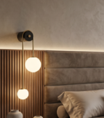 Aplique de pared interior 2xG9 latón IP20 diseño moderno