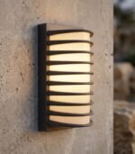 Aplique de pared exterior E27 IP54 aluminio gris oscuro