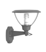 Aplique de pared exterior E27 IP54 aluminio gris - Imagen 3