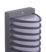 Aplique de pared exterior E27 IP54 aluminio gris oscuro - Imagen 5
