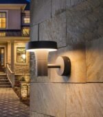 Aplique de pared LED exterior 12.5W 3000K IP65 500lm gris oscuro
