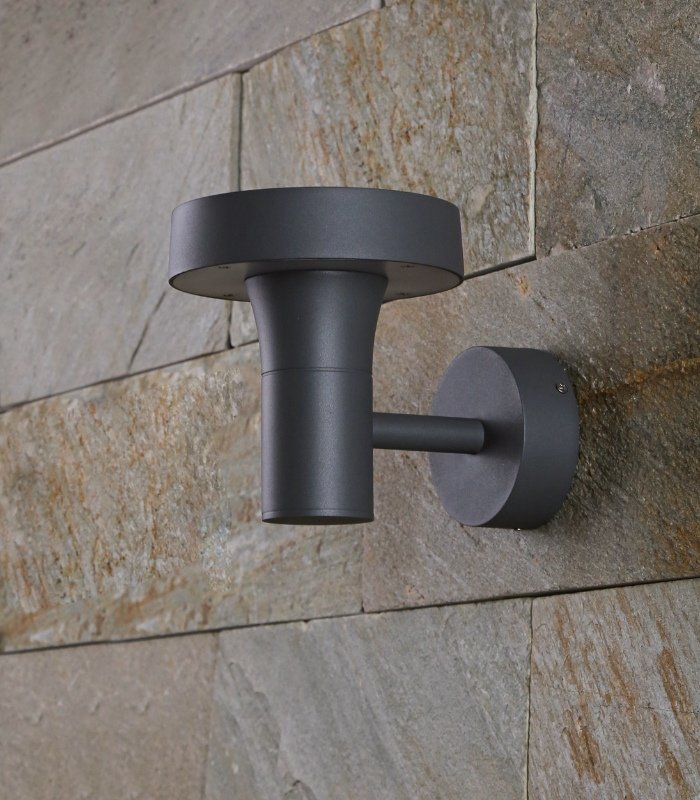 Aplique de pared LED exterior 12.5W 3000K IP65 500lm gris oscuro - Imagen 2