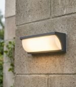 Aplique de pared LED exterior 13W 3000K IP65 1000lm gris oscuro