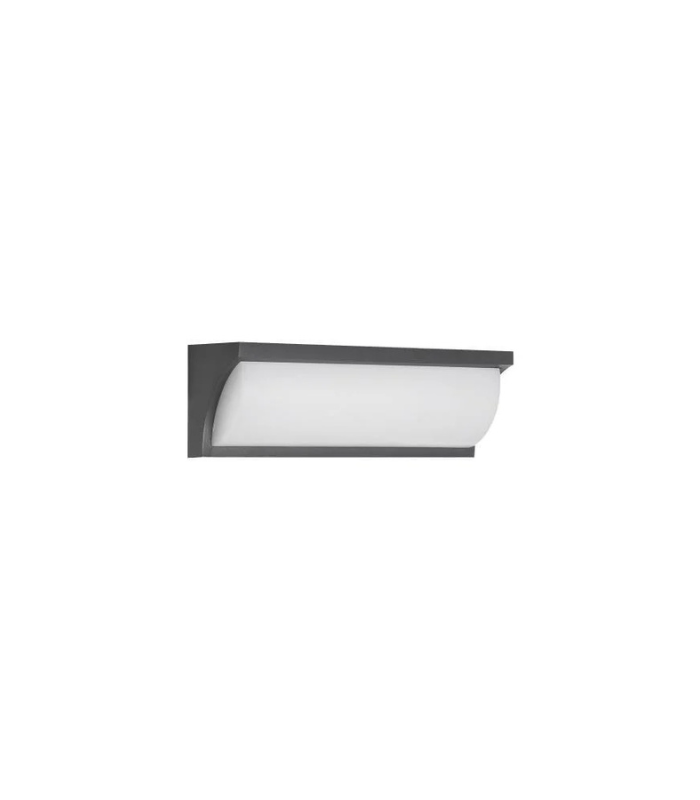 Aplique de pared LED exterior 13W 3000K IP65 1000lm gris oscuro - Imagen 2