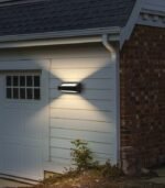 Aplique de pared LED exterior 13W 3000K IP65 960lm doble emisión gris oscuro - Imagen 2
