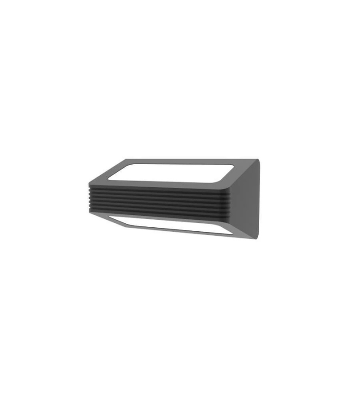 Aplique de pared LED exterior 13W 3000K IP65 960lm doble emisión gris oscuro - Imagen 3