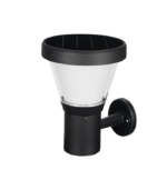 Aplique solar LED exterior 4.5W IP65 250lm pared negro - Imagen 3