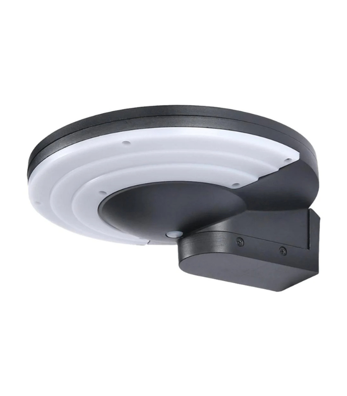 Aplique solar LED exterior 4.5W IP65 350lm sensor pared negro - Imagen 3