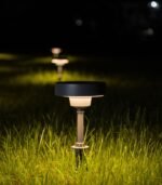 Baliza de jardín exterior LED 12.5W 3000K 445lm IP65 aluminio gris oscuro con pincho