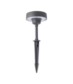 Baliza de jardín exterior LED 12.5W 3000K 445lm IP65 aluminio gris oscuro con pincho - Imagen 4