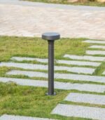 Baliza de jardín exterior LED 12.5W 3000K 600lm IP65 aluminio gris oscuro 600mm