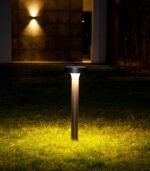 Baliza de jardín exterior LED 12.5W 3000K 600lm IP65 aluminio gris oscuro 600mm - Imagen 2