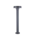Baliza de jardín exterior LED 12.5W 3000K 600lm IP65 aluminio gris oscuro 600mm - Imagen 3