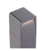 Baliza de jardín exterior LED 13W 3000K 250lm IP65 aluminio gris oscuro 300mm - Imagen 4