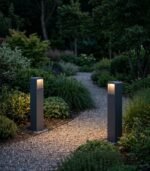 Baliza de jardín exterior LED 13W 3000K 250lm IP65 aluminio gris oscuro 500mm