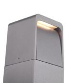 Baliza de jardín exterior LED 13W 3000K 250lm IP65 aluminio gris oscuro 500mm - Imagen 3
