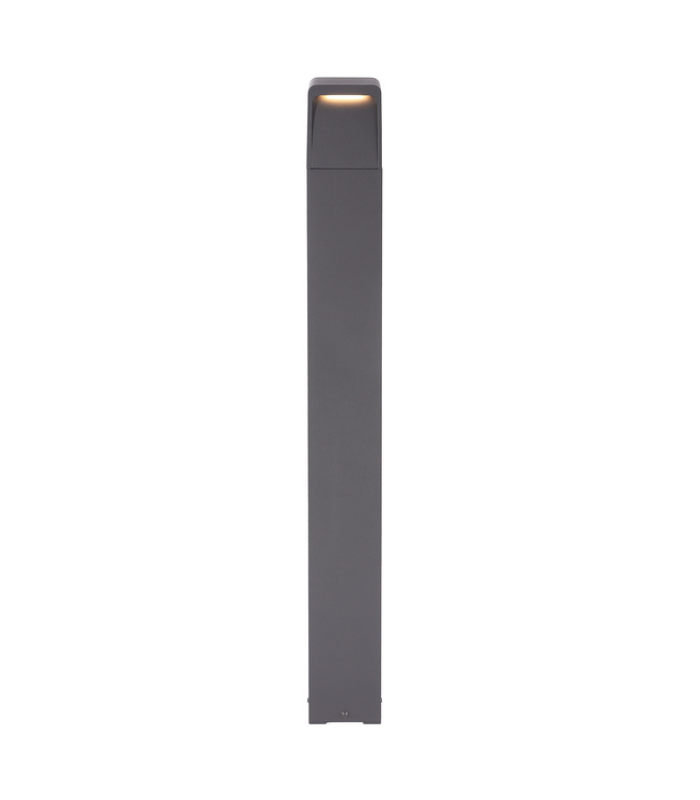 Baliza de jardín exterior LED 13W 3000K 250lm IP65 aluminio gris oscuro 800mm - Imagen 5