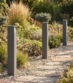 Baliza de jardín exterior LED 13W 3000K 250lm IP65 aluminio gris oscuro 800mm - Imagen 2