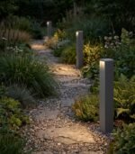 Baliza de jardín exterior LED 13W 3000K 250lm IP65 aluminio gris oscuro 800mm