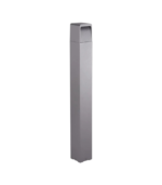 Baliza de jardín exterior LED 13W 3000K 250lm IP65 aluminio gris oscuro 800mm - Imagen 3