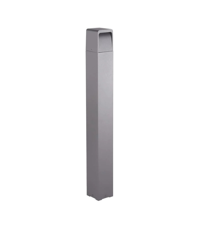 Baliza de jardín exterior LED 13W 3000K 250lm IP65 aluminio gris oscuro 800mm - Imagen 3