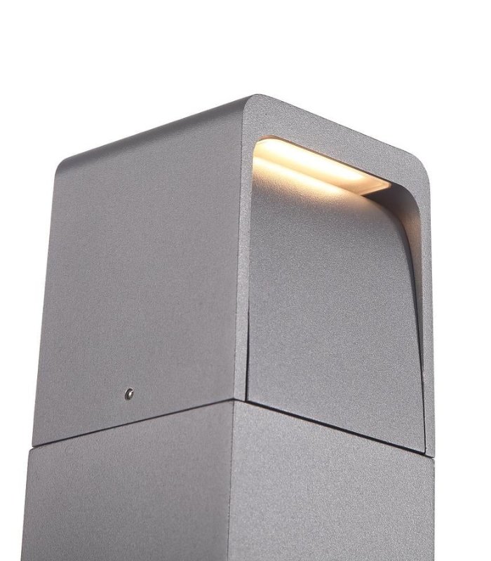 Baliza de jardín exterior LED 13W 3000K 250lm IP65 aluminio gris oscuro 800mm - Imagen 4