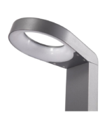 Baliza de jardín exterior LED 7W 3000K 270lm IP54 aluminio gris oscuro 500mm - Imagen 4