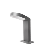 Baliza de jardín exterior LED 7W 3000K 270lm IP54 aluminio gris oscuro - Imagen 2