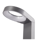 Baliza de jardín exterior LED 7W 3000K 270lm IP54 aluminio gris oscuro - Imagen 4