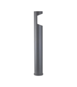 Baliza de jardín exterior LED 8.5W 3000K 500lm IP65 aluminio gris oscuro 800mm - Imagen 3