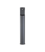 Baliza de jardín exterior LED 8.5W 3000K 500lm IP65 aluminio gris oscuro 800mm - Imagen 4