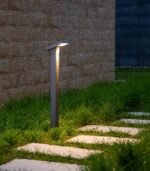 Baliza de jardín exterior LED 8W 3000K 750lm IP65 CRI95 aluminio gris oscuro 800mm
