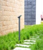 Baliza de jardín exterior LED 8W 3000K 750lm IP65 CRI95 aluminio gris oscuro 800mm - Imagen 3