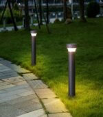 Baliza LED exterior 12.5W 3000K 790lm IP65 gris oscuro 80cm - Imagen 2