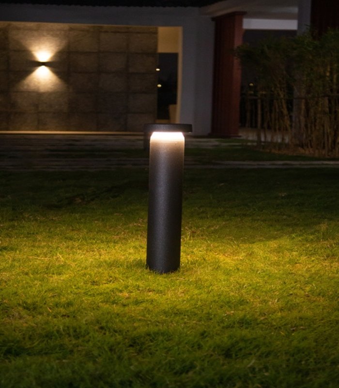 baliza_led_exterior_13w_3000k_ip54_gris_oscuro_60cm_2 Baliza LED exterior 13W 3000K 220lm IP54 gris oscuro 60cm - Imagen 1