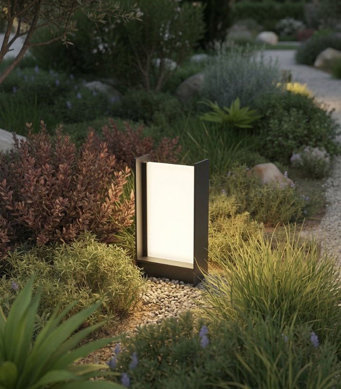 baliza_led_exterior_20w_3000k_470lm_ip65_gris_oscuro_jardin_terraza_1 Baliza LED exterior 20W 3000K 470lm IP65 gris oscuro - Imagen 1