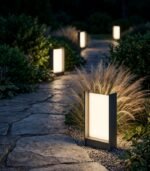 Baliza LED exterior 20W 3000K 470lm IP65 gris oscuro - Imagen 2